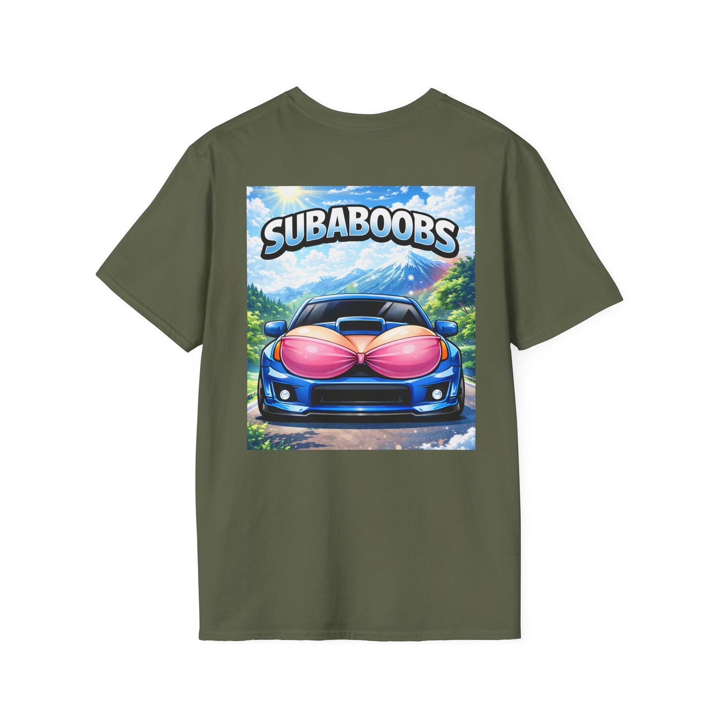SubaBoobs WRX STI Graphic T-Shirt — 'Subie Elites' Car Art Tee