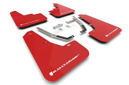 Rally Armor 24-26 Subaru Crosstrek Red UR Mud Flap White Logo