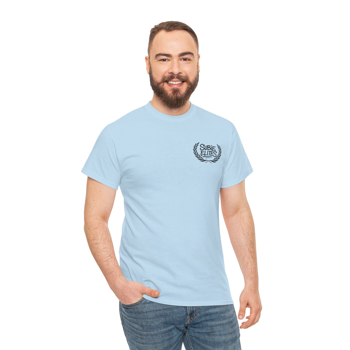 Subie Elites Unisex Heavy Cotton Tee | Casual Graphic Tee for Car Enthusiasts, Perfect Gift for Birthdays, Car Shows, and Everyday Wear