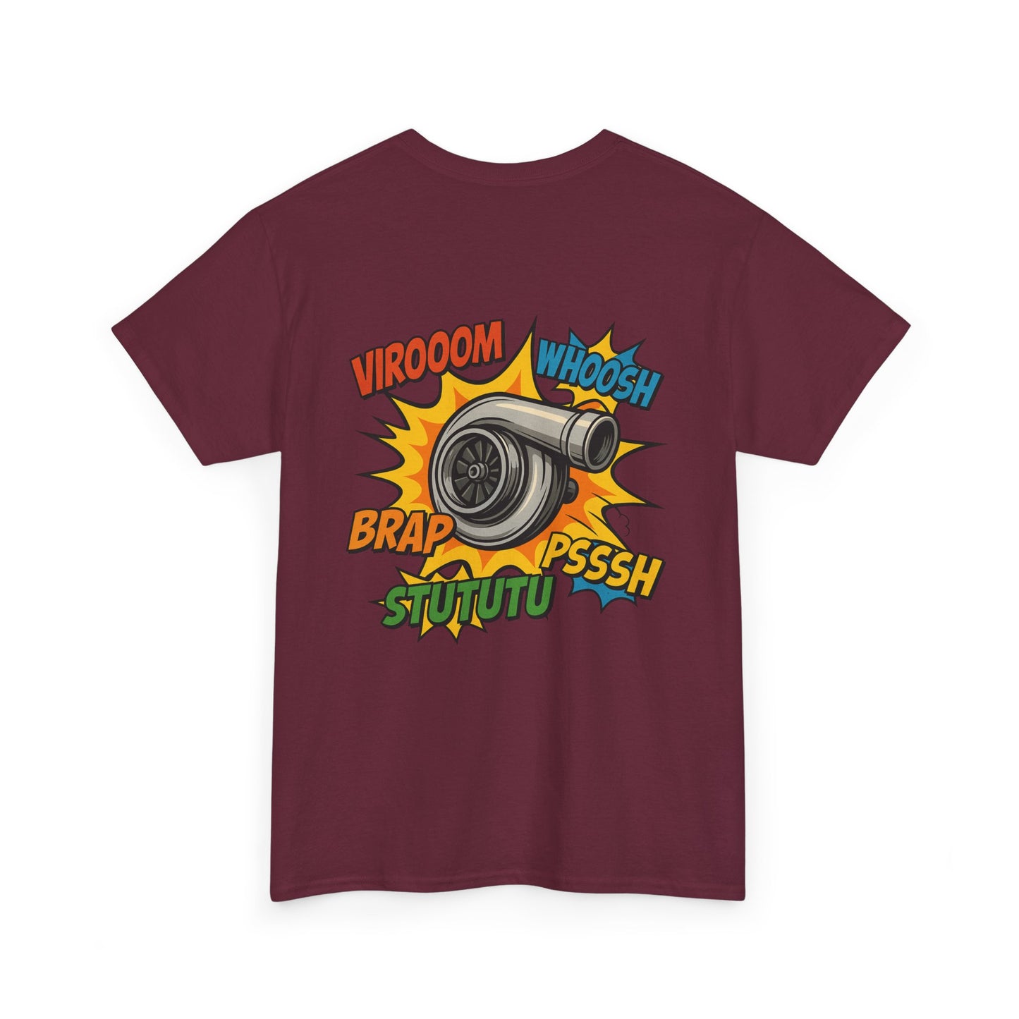 Turbo Pop Art T‑Shirt  Turbocharger Subie Elites Comic Sound Effects Graphic Tee