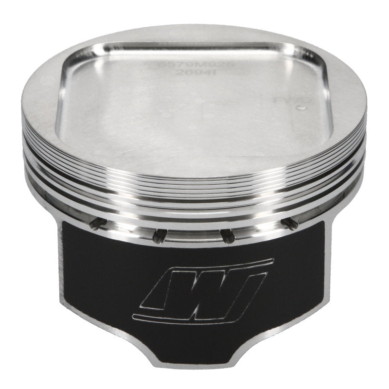 Wiseco Subaru WRX EJ20 stroker piston kit showcasing high-performance forged design.