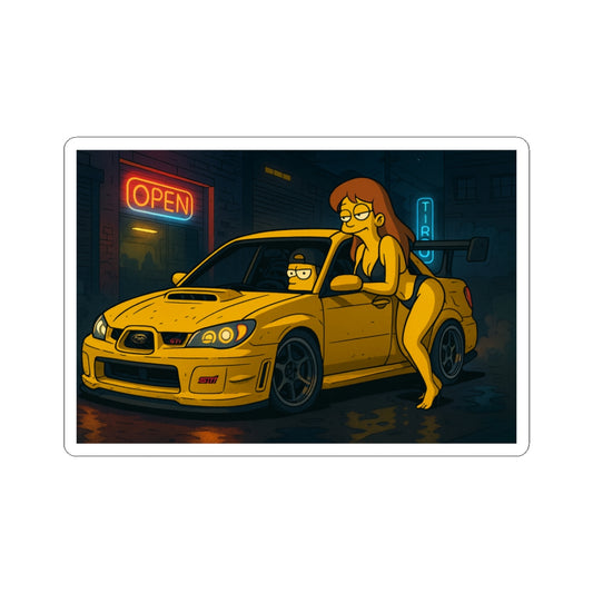 Subie Elites Cartoon Collection WRX Hawkeye Sticker