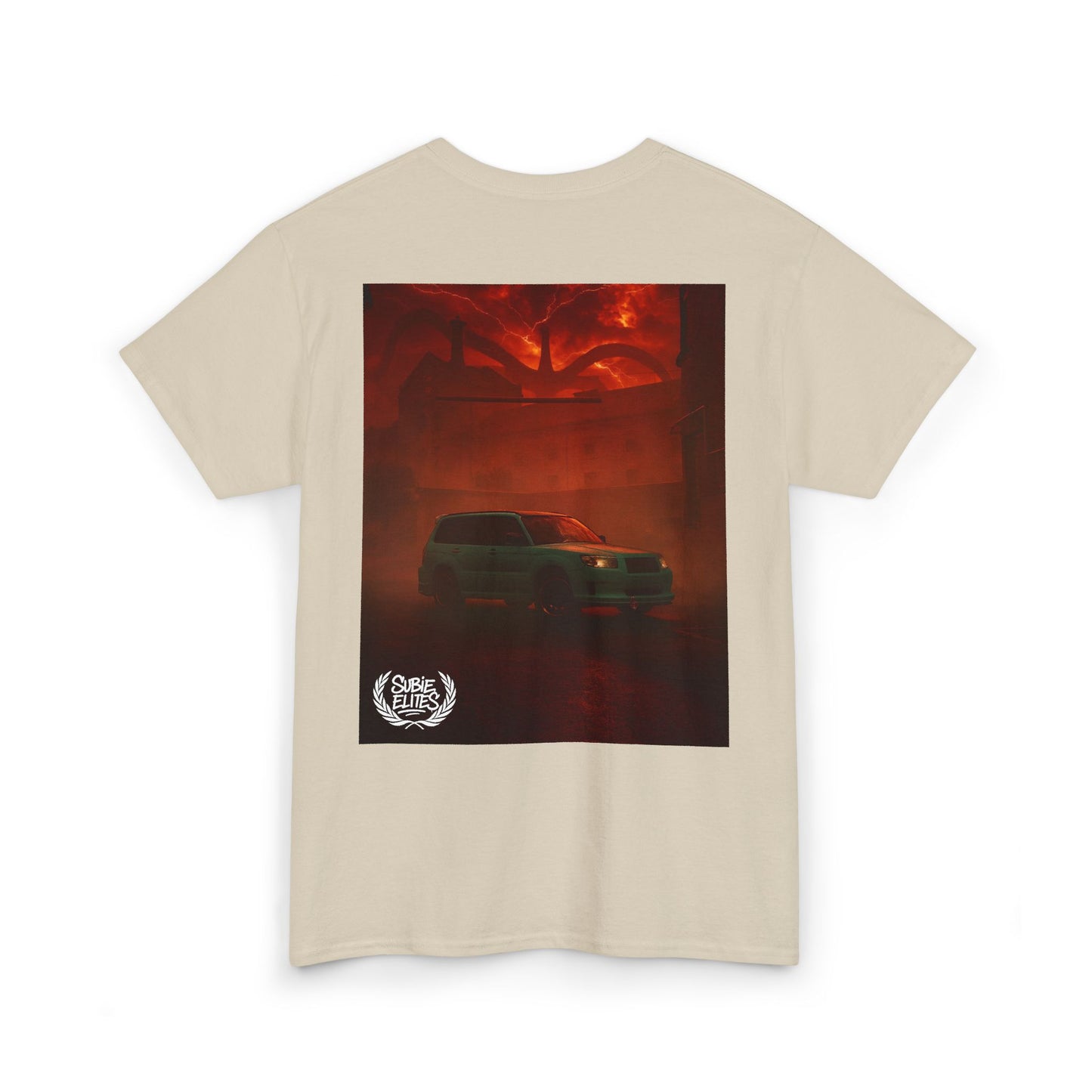 Subaru enthusiast Subie Elites Red Horror Car Poster T-Shirt | blossomfozzy Fan Tee