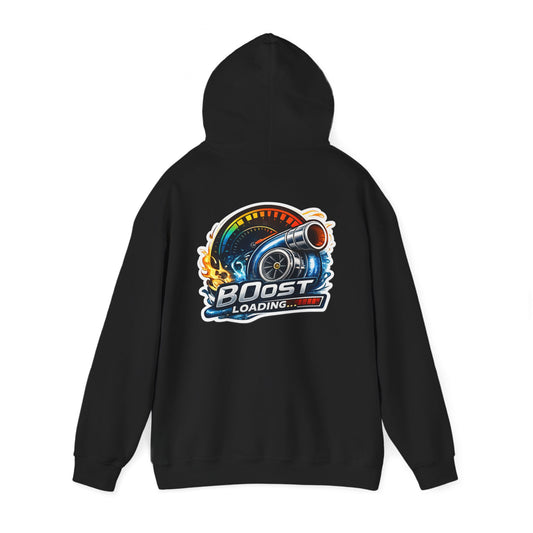 Subie Elites Boost Loading Hoodie — Turbo Car Racing Pullover for Gearheads