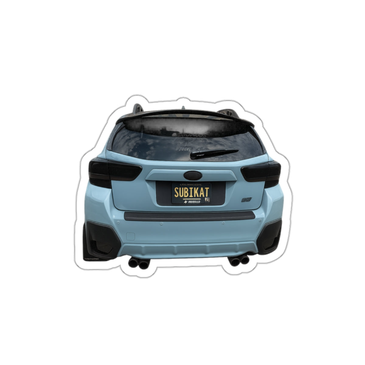 Car Enthusiast Die-Cut Stickers - Subikat Design for Automotive Lovers