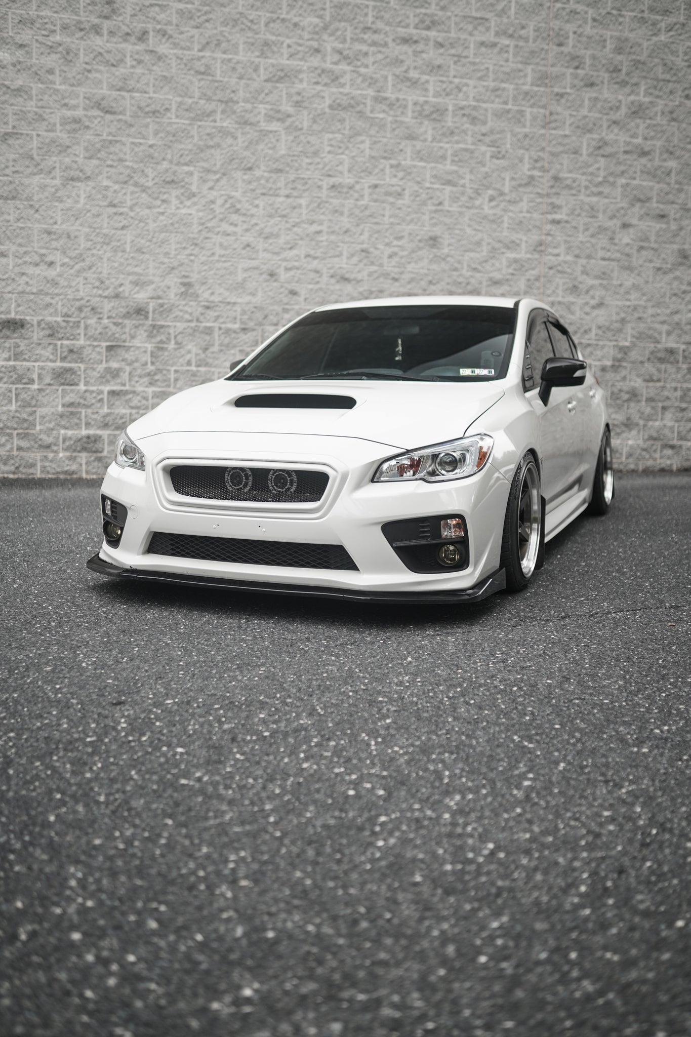 JDMuscle [15-17 WRX/STI] CS Style Front Bumper Grille-Paint Matched/Gloss Black