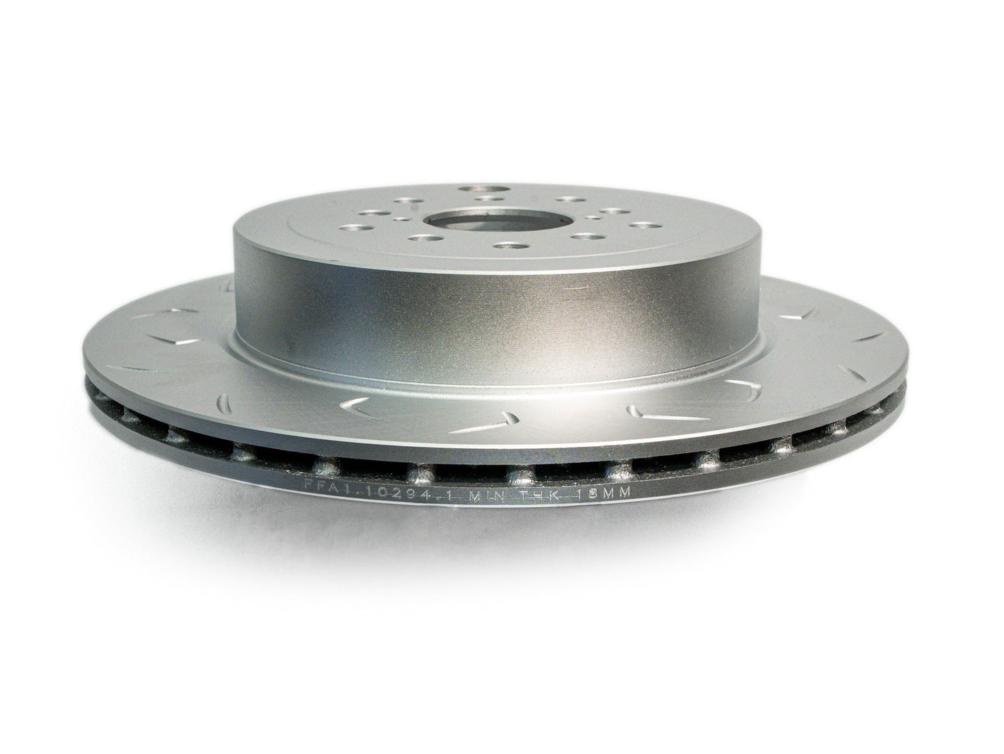 FactionFab Slotted Rear Rotor V2 Dual Drilled 5x100/114 Subaru STI 2008-2017