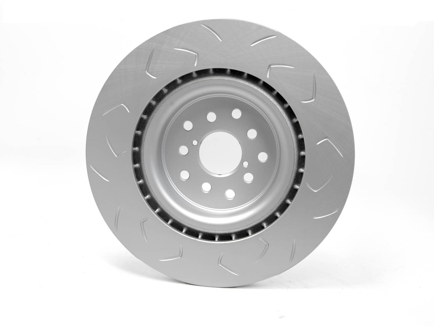 FactionFab Slotted Front Rotor V2 Dual Drilled 5x100/114 Subaru STI 2018-2021