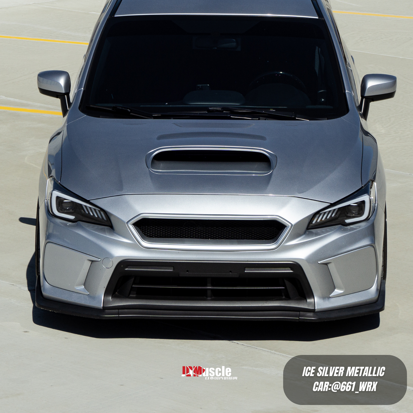 JDMuscle [18-21 WRX/STI] CS Style V2 Front Bumper Grille| Paint Matched/Gloss Black