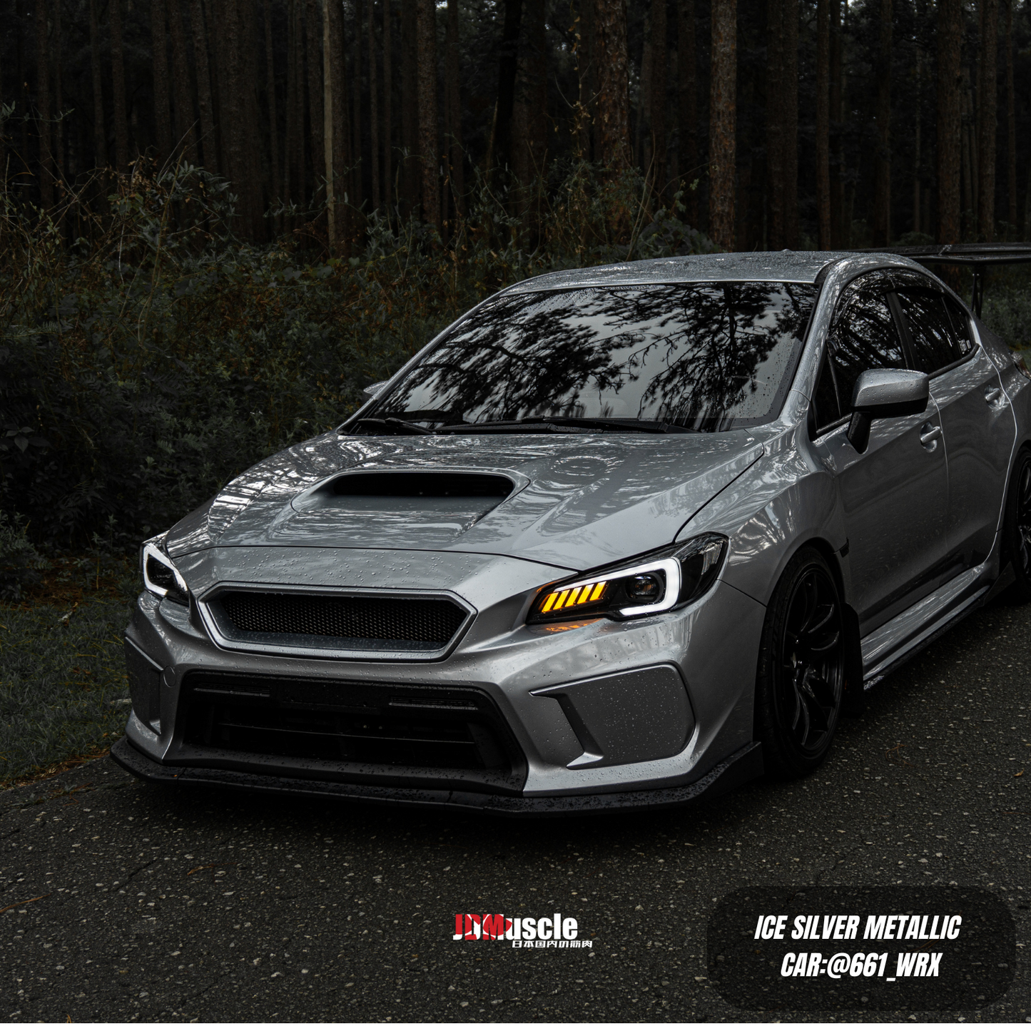 JDMuscle [18-21 WRX/STI] CS Style V2 Front Bumper Grille| Paint Matched/Gloss Black