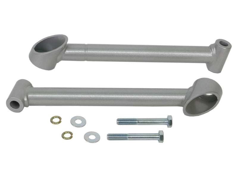 Subaru WRX rear sway bar support mounting braces and hardware for improved sway bar performance.