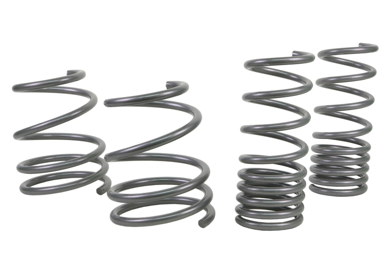Subaru STI performance lowering springs from Whiteline, designed for enhanced performance and improved vehicle appearance.