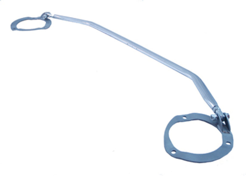 Subaru STi WRX adjustable strut tower brace for improved chassis stiffness and handling performance.