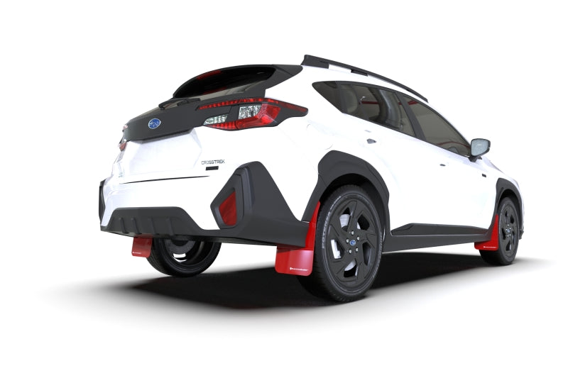 Rally Armor 24-26 Subaru Crosstrek Red UR Mud Flap White Logo