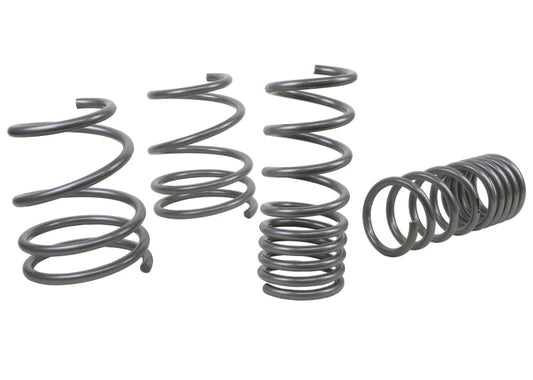 Subaru STI performance lowering springs - Whiteline performance coil springs for improved handling and appearance.