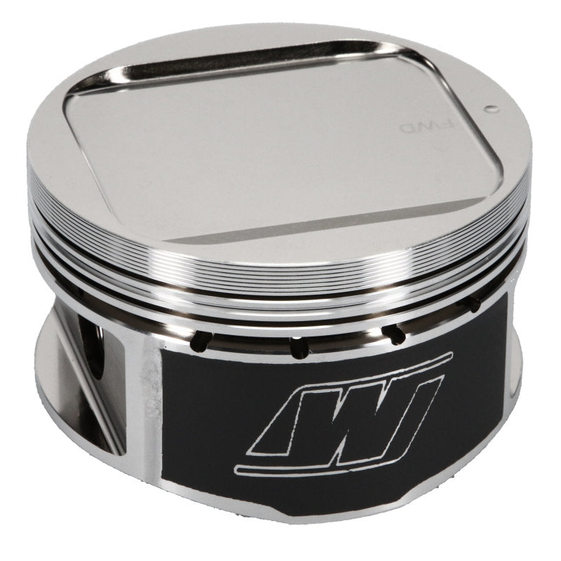 Wiseco Subaru WRX piston kit 8.4:1 CR for high-performance engines, featuring durable forged piston construction.