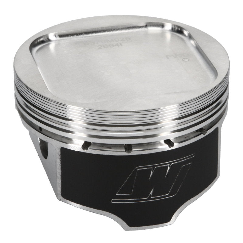 Wiseco Subaru WRX EJ20 stroker piston kit displayed, high-performance forged piston for racing enthusiasts.