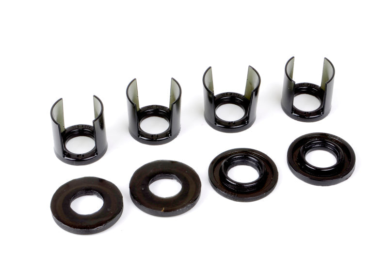 Subaru WRX rear subframe mount insert kit components including bushings and inserts for improved performance.