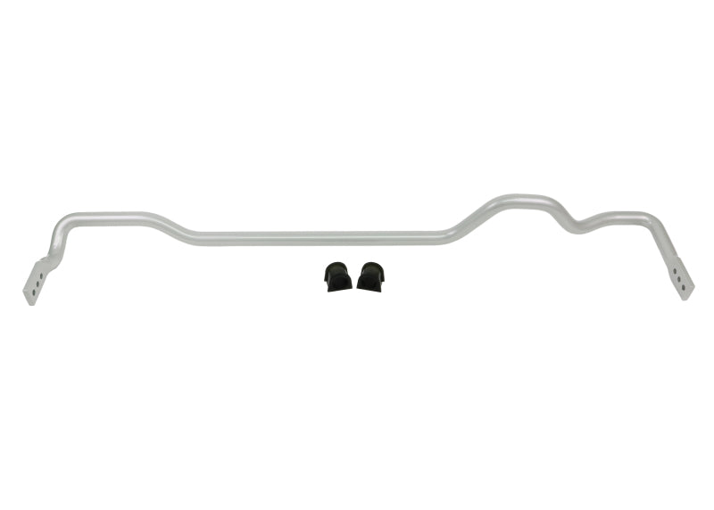 Whiteline STi rear sway bar featured with mounting bushings for improved handling performance.