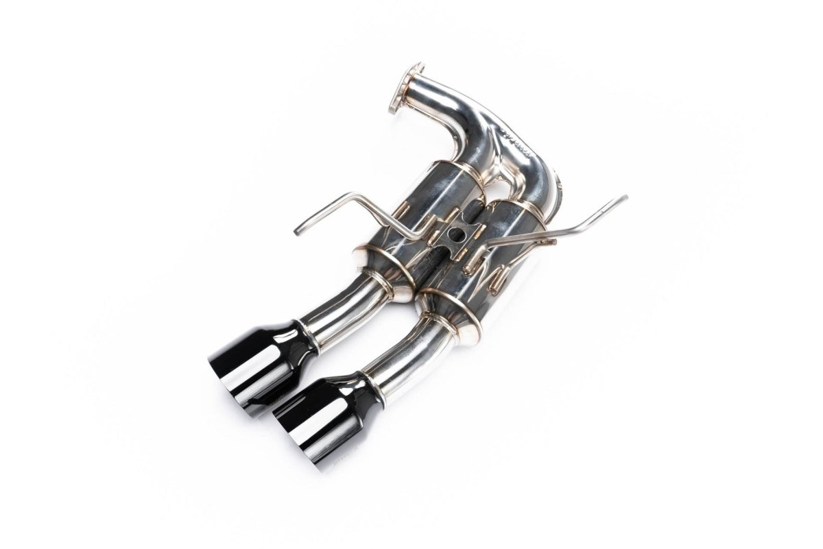 Invidia [22-26 WRX] R400 Gemini Single Layer Quad Black Tip Cat-Back Exhaust | HS22WRXGM4SB