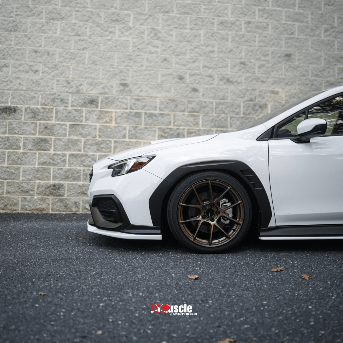 JDMuscle [22-26 WRX] 3-Piece Front Lip - OE+ Style Paint Matched