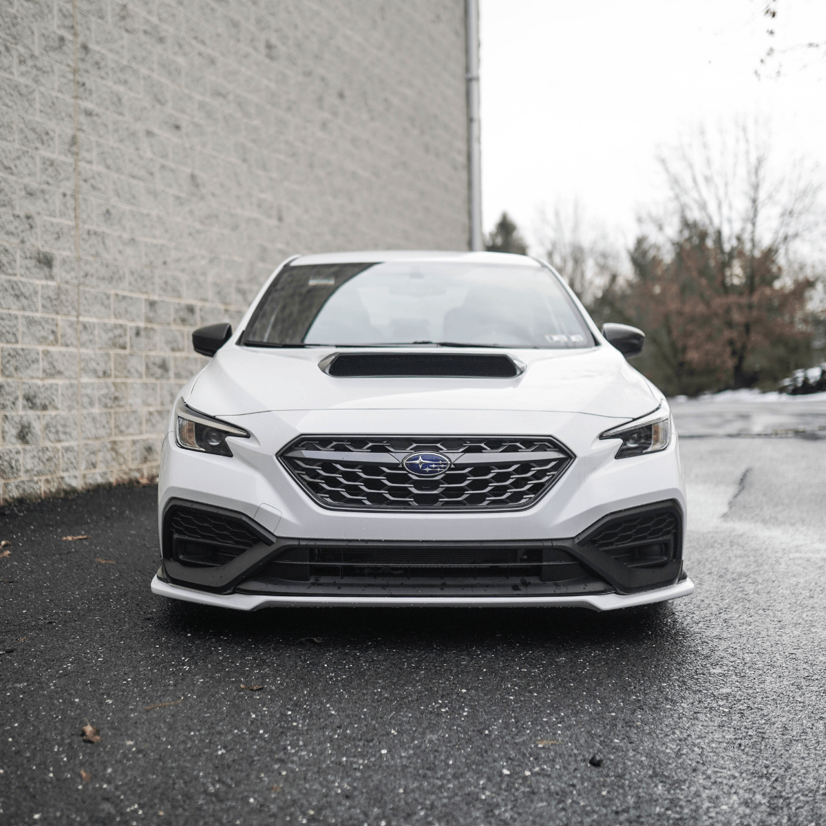JDMuscle [22-26 WRX] OE+ Style Carbon Fiber Hood Scoop