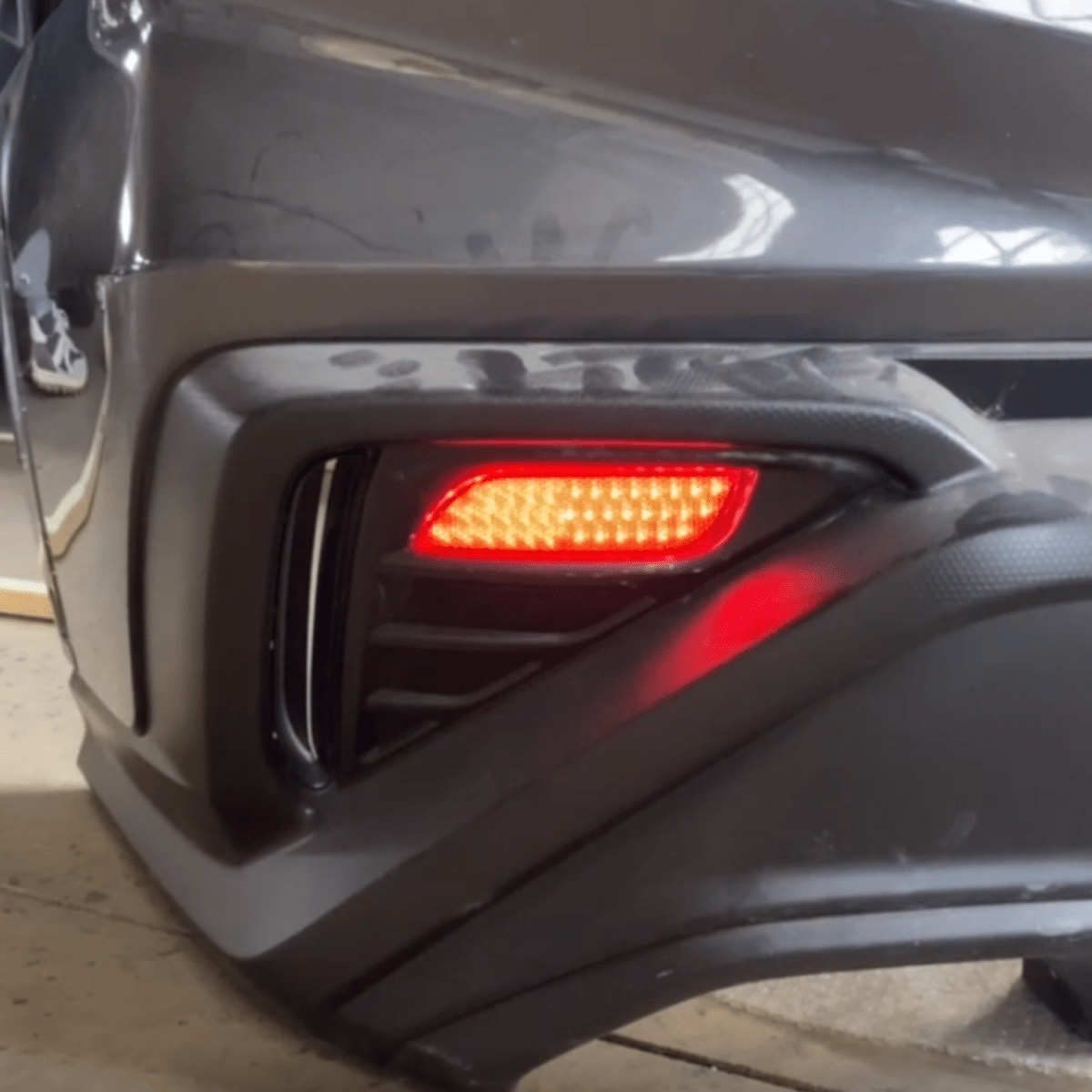 JDMuscle [22-26 WRX] JDM Style Rear Bumper Reflector LED Light | DRL+BRAKE
