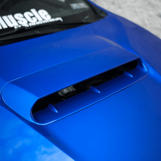 JDMuscle [22-26 WRX] V1 Oversized Hood Scoop | Paint Matched / Carbon Fiber