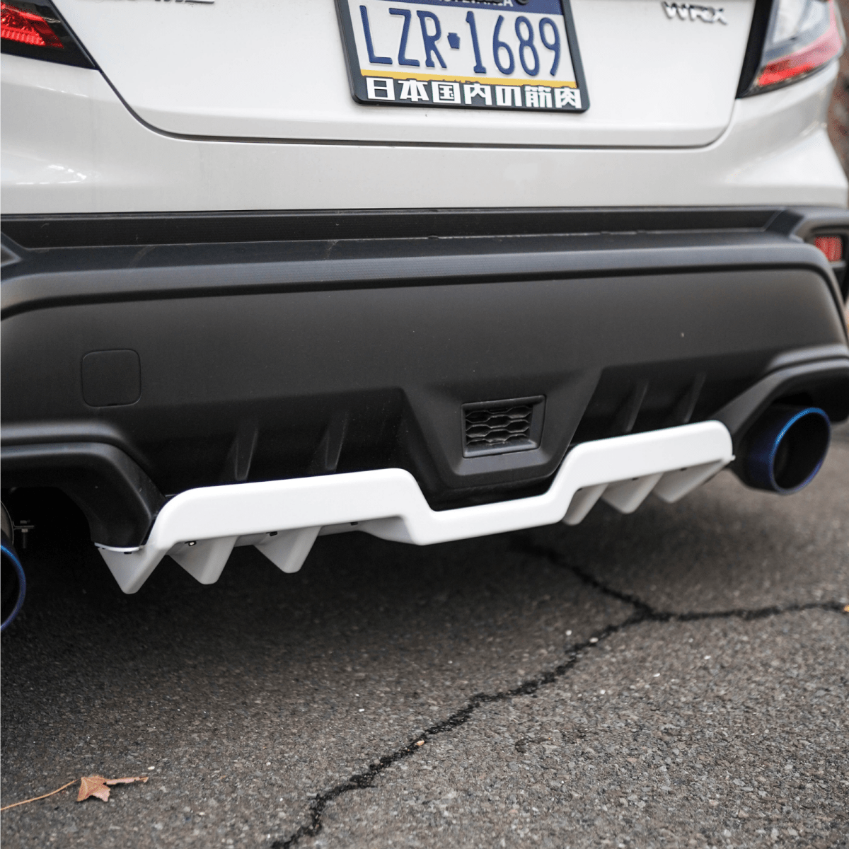 JDMuscle [22-26 WRX] Rear Diffuser V1 | Paint Matched / Gloss Black / Cherry Red