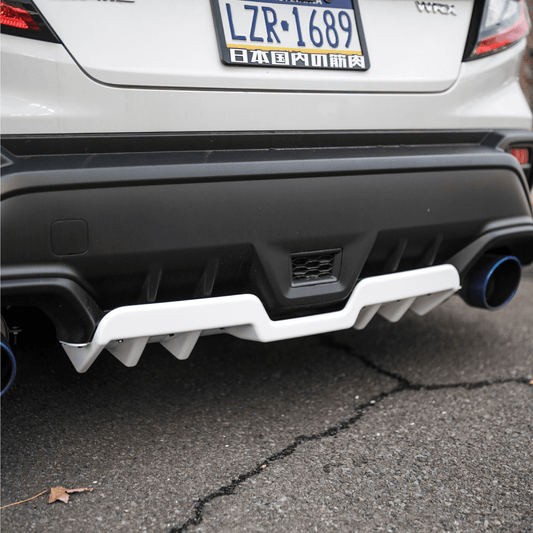JDMuscle [22-26 WRX] Rear Diffuser V1 | Paint Matched / Gloss Black / Cherry Red