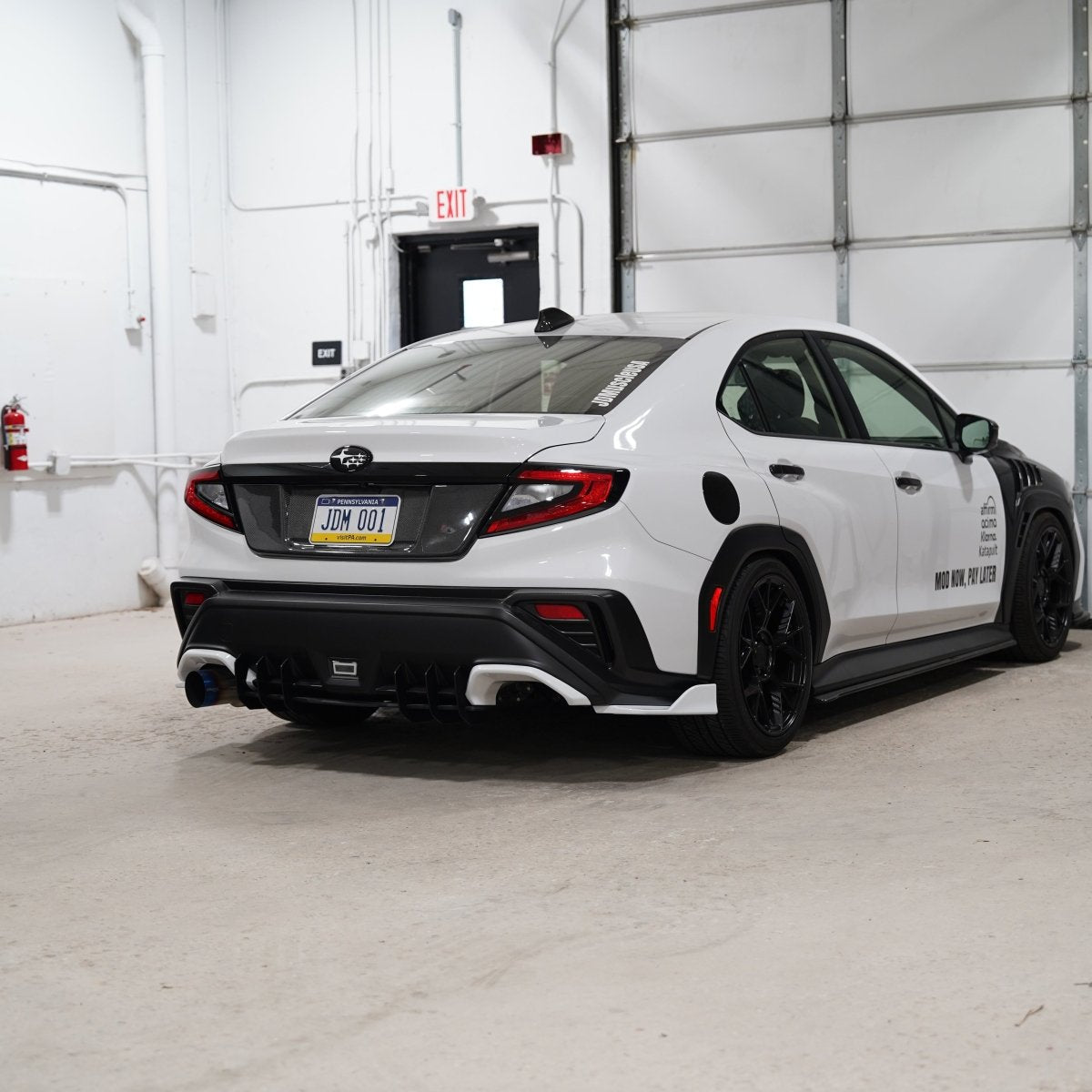 JDMuscle [22-26 WRX] V1 Rear Spats ABS / Paint Matched / Carbon Fiber