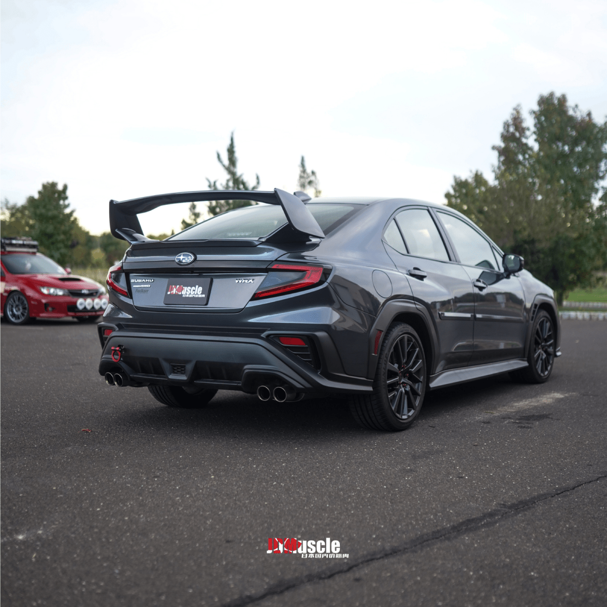 JDMuscle [22-26 WRX] VA STI Style 5-Piece Spoiler-Paint Matched/Gloss Black/ABS *Final Edition