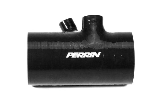 Perrin [22-24 WRX, 20-25 LGT/OBXT] Black 3in Turbo Inlet Hose w/ Nozzle - Short