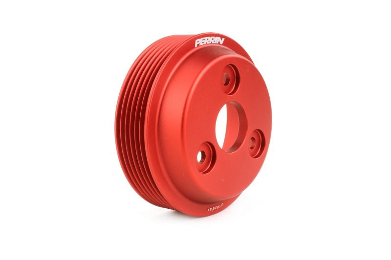 Perrin [22-25 WRX, 19-22 Forester, 20-22 Legacy, 21-22 Crosstrek] Water Pump Pulley Red