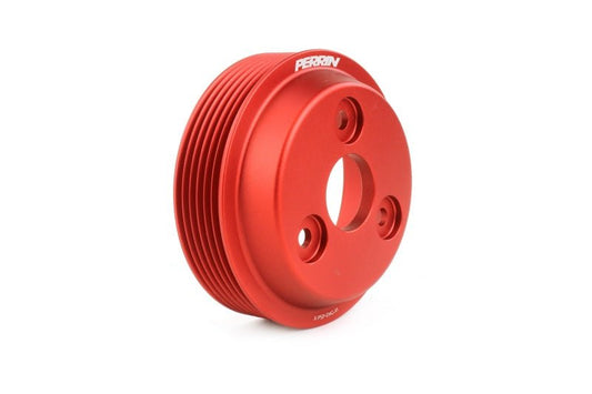 Perrin [22-25 WRX, 19-22 Forester, 20-22 Legacy, 21-22 Crosstrek] Water Pump Pulley Red