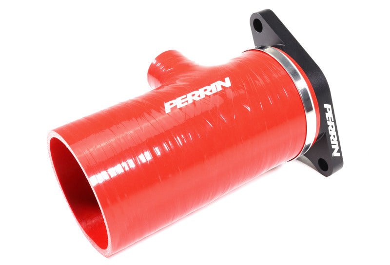 Perrin [22-26 WRX] Red 3in Turbo Inlet Hose w/ Nozzle - Short