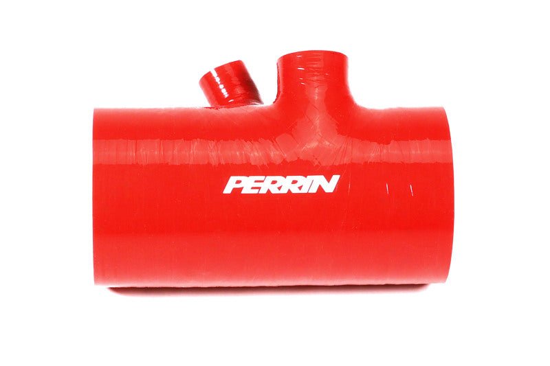 Perrin [22-26 WRX] Red 3in Turbo Inlet Hose w/ Nozzle - Short
