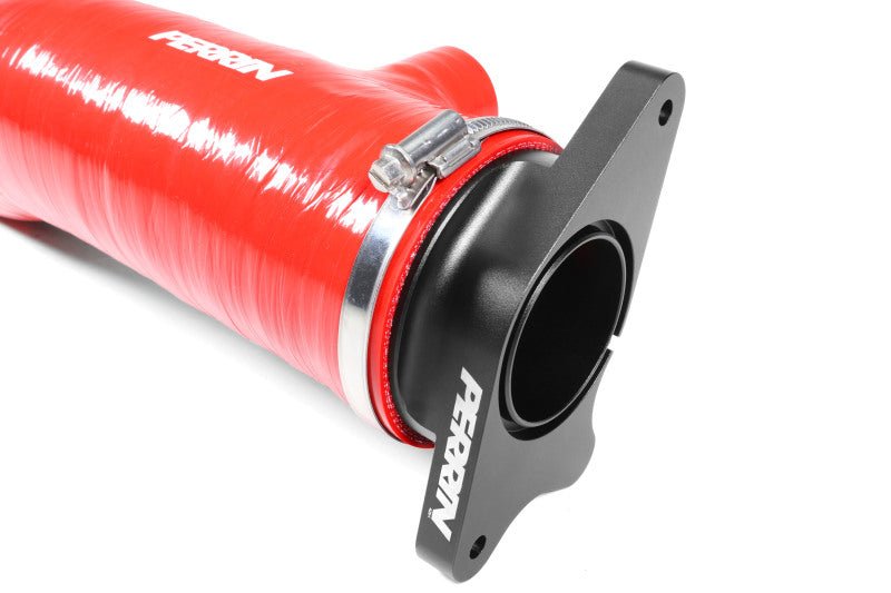 Perrin [22-26 WRX] Red/Black 3in Turbo Inlet Hose w/ Nozzle - Longer Version