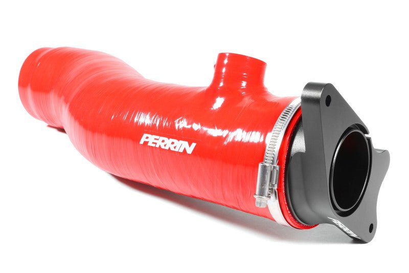 Perrin [22-26 WRX] Red/Black 3in Turbo Inlet Hose w/ Nozzle - Longer Version
