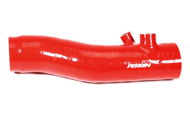 Perrin [22-26 WRX] Red/Black 3in Turbo Inlet Hose w/ Nozzle - Longer Version