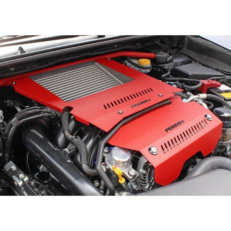 Perrin [15-21 WRX] Engine Cover Kit Red