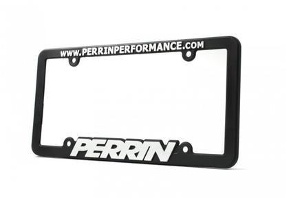 PERRIN License Plate Frame - Black w/White Lettering