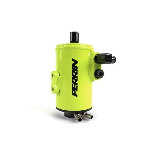 Perrin [02-14 WRX, 04-21 STI, 05-09 LGT] Air Oil Separator Neon Yellow w/ FMIC | PSP-ENG-607NY