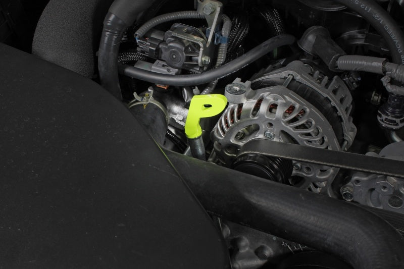 Perrin Performance Dipstick Handle P Style - Neon Yellow [Universal]