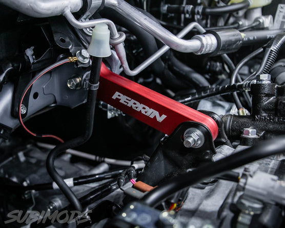 Perrin [02-25 WRX/STI/LGT/FXT] Pitch Stop Mount-Red