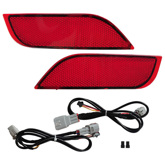JDMuscle [22-25 WRX] JDM Style Rear Bumper Reflector LED Light | DRL+BRAKE
