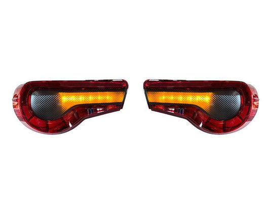 Special Edition Dark Smoke Carbon Fiber Tail Light Overlays - 2017-2021 Toyota 86 / Subaru BRZ