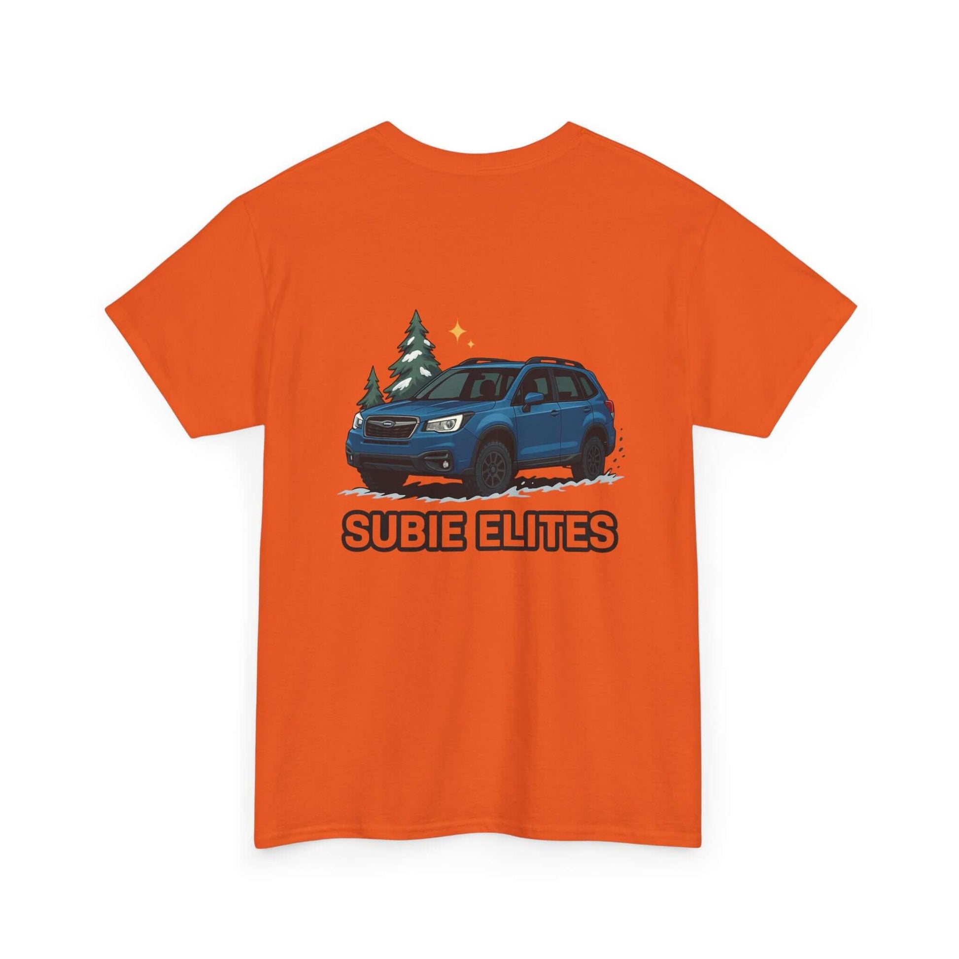 Subie Elites Tee — Blue Forester Graphic T-Shirt (Holiday/Outdoors)