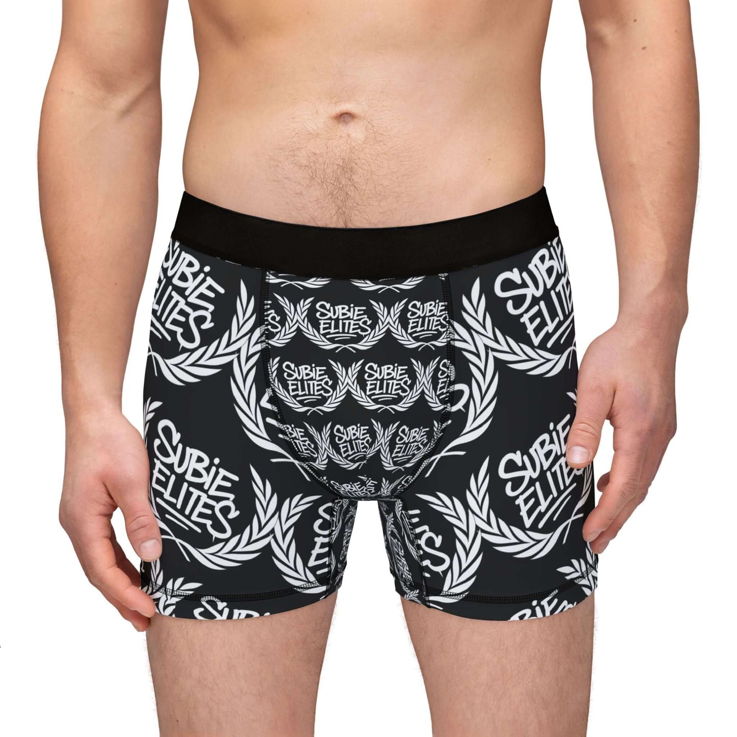 Boxers — Black 'Subie Elites' All-Over Print Men's Boxer Briefs