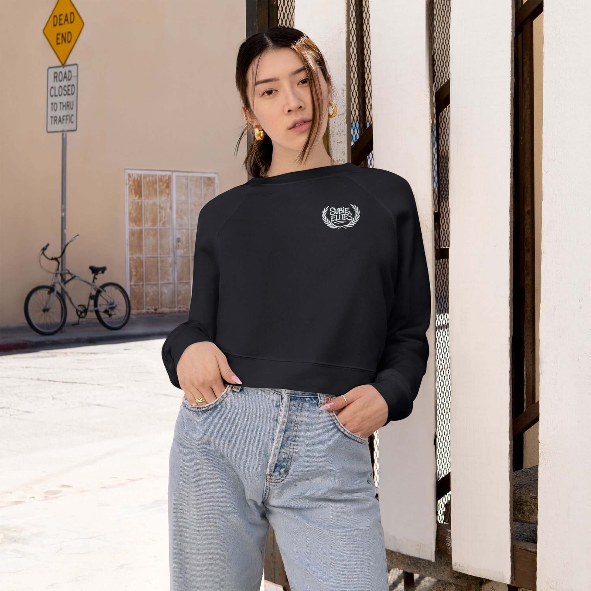 Subie Elites Cropped Fleece Pullover